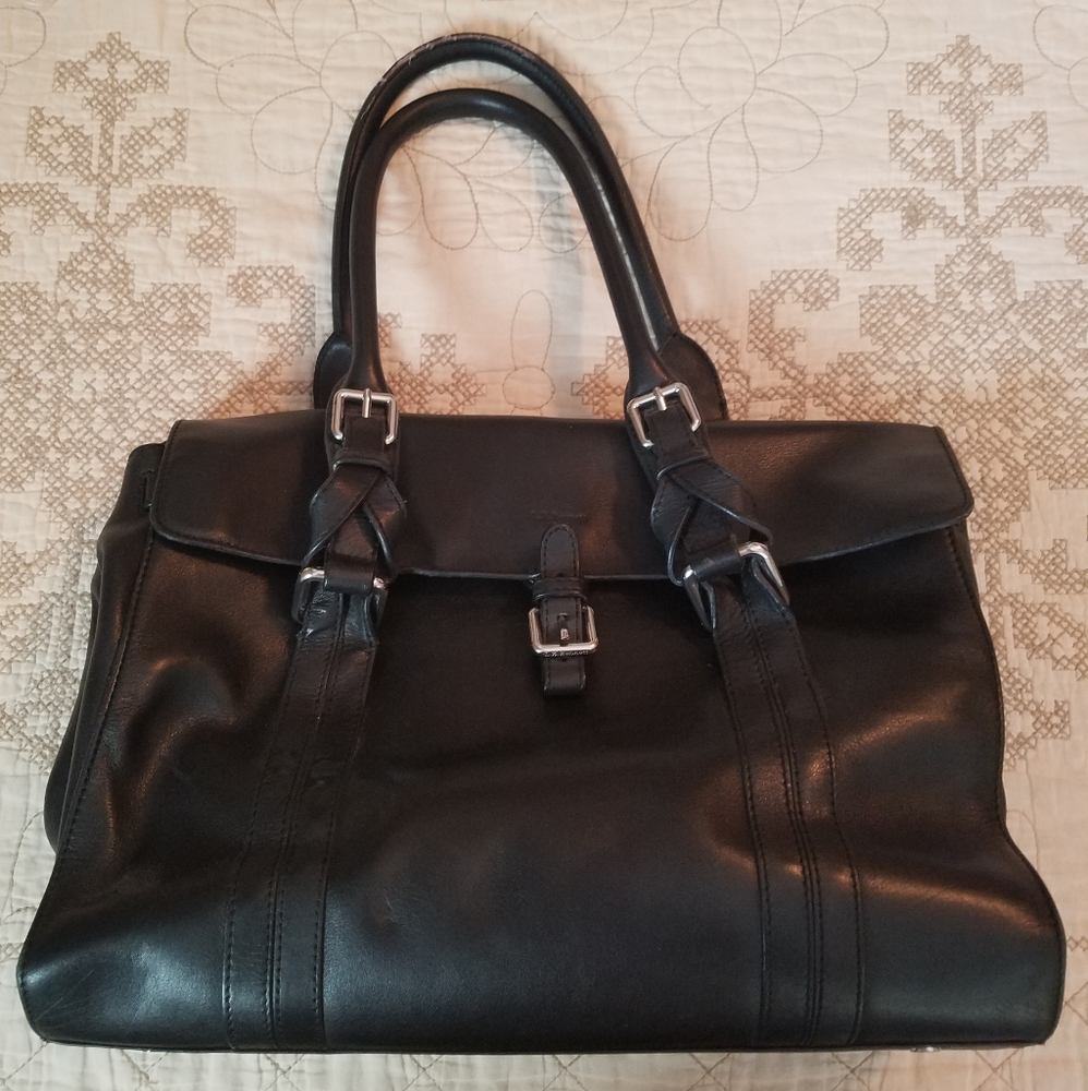 L.K. Bennett black leather Emma bag